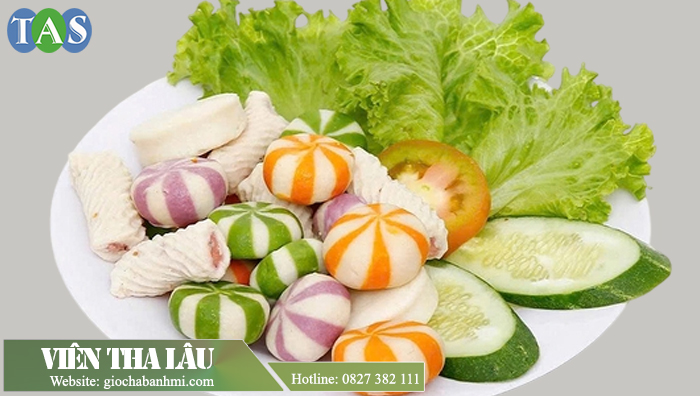 Các loại viên thả lẩu: tôm hùm viên, thanh cua, bánh bao nhím, chả mực xoắn.. Các loại viên thả lẩu: tôm hùm viên, thanh cua, bánh bao nhím, chả mực xoắn..