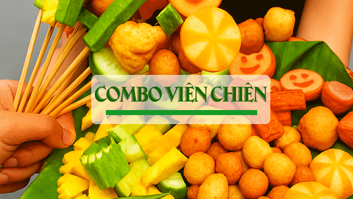 Các loại viên chiên: cá viên, bò viên, xúc xích, phô mai que... Các loại viên chiên: cá viên, bò viên, xúc xích, phô mai que...